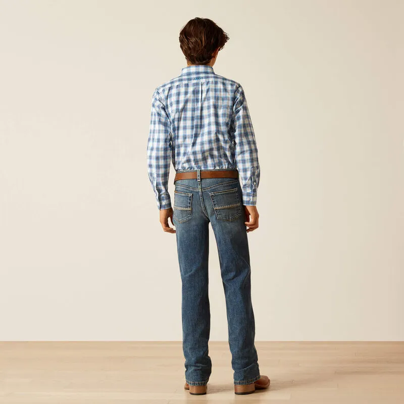 Boy's Ariat B4 Relaxed Sebastian Boot Cut Jean #10048252