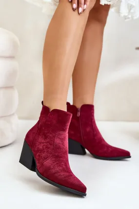 Cowgirl-style ankle boots