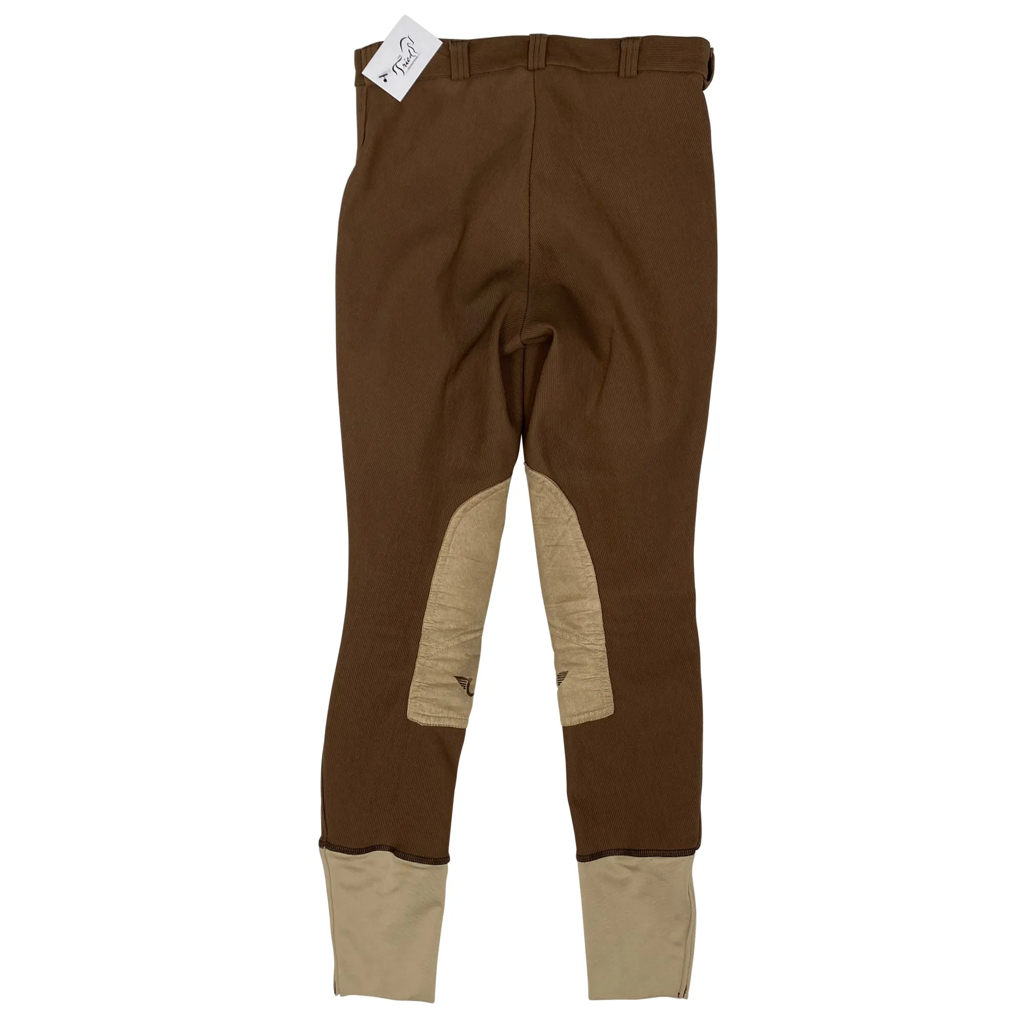 TuffRider Ribbed Breeches in Brown - Women's 28