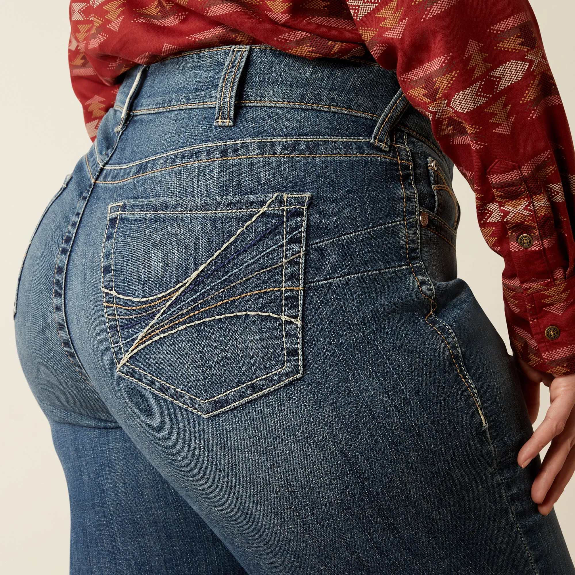 Women's Ariat Mid Rise Amora Boot Cut Jeans #10053527X